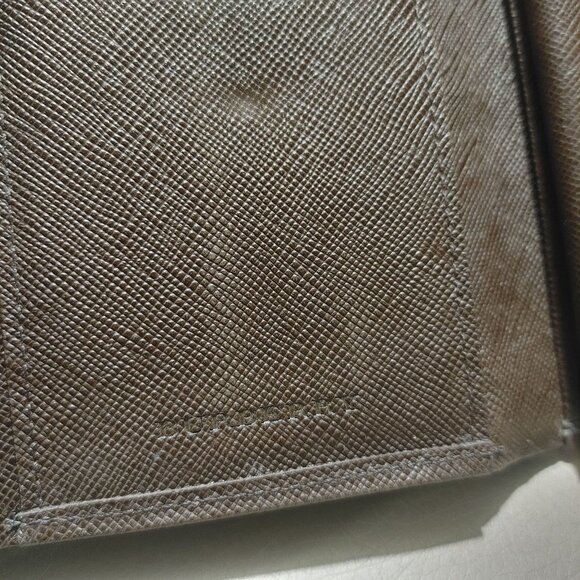 Prada Wallet Milano Black Leather Vinyl Long Metal Zipper Card Slots Pockets - Picture 15 of 15